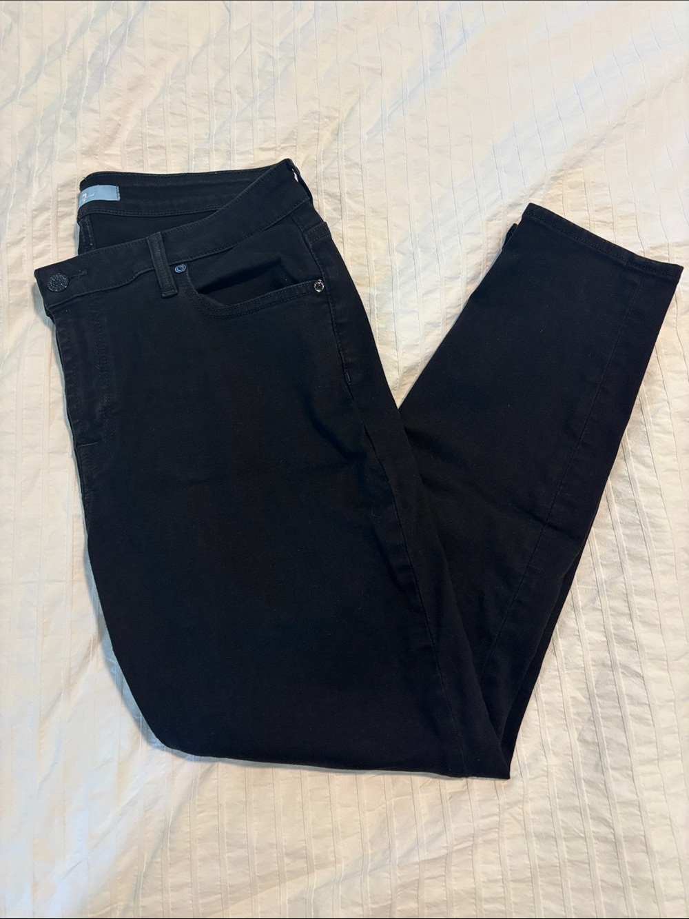7 For All Mankind Black Skinny Jeans